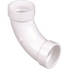 NIBCO 2 in. PVC DWV 90-Degree Hub x Hub Long-Turn Elbow Fitting NIBCO 2 in. PVC DWV 90-Degree Hub x Hub Long-Turn Elbow Fitting