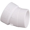 NIBCO 3 in. PVC DWV 22-1/2-Degree H x SPG Street Elbow NIBCO 3 in. PVC DWV 22-1/2-Degree H x SPG Street Elbow