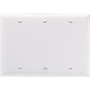 Legrand White 3-Gang Blank Plate Wall Plate (1-Pack)