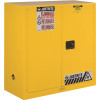 JUSTRITE SAFETY STORAGE CABINET, 30 GALLON, 44 IN. X 43 IN. X 18 IN., MANUAL CLOSE