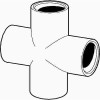 Mueller Streamline 3/4 in. PVC Pressure S x S x S x S Cross Mueller Streamline 3/4 in. PVC Pressure S x S x S x S Cross