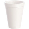 DART J Cup 12 oz. White Insulated Disposable Foam Cup (1000 per Case)