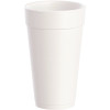 DART J Cup 20 oz. Tall Insulated Foam Cup, White (500 per Case)