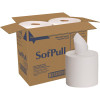 SofPull Large High-Capacity Center Pull Premium Paper Towel, White (4-Rolls Per Case)