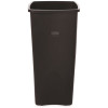 Rubbermaid Commercial Products Untouchable 23 Gal. Black Square Trash Can