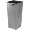 Rubbermaid Commercial Products Untouchable 23 Gal. Grey Square Trash Can