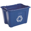 Rubbermaid Commercial Products 14 Gal. Blue Recycling Bin Rubbermaid Commercial Products 14 Gal. Blue Recycling Bin