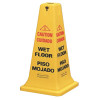 Rubbermaid Commercial Products 36 in. Cone Yellow Caution Wet Floor Sign