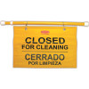 Rubbermaid Commercial Products Tri Safety Caution Sign - Closed for Cleaning