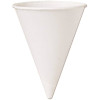 4.25 oz. White Paper Cone Cups (5000 per Pack)