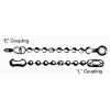 Ball Chain Mfg #10 NICKEL PLATED BRASS BEADED CHAIN WITH "AD" COUPLING, 11 IN.
