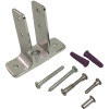 STRYBUC INDUSTRIES 1 in. x 3-1/2 in. Urinal Panel Bracket with Screws STRYBUC INDUSTRIES 1 in. x 3-1/2 in. Urinal Panel Bracket with Screws