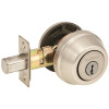 Kwikset KWIKSET SINGLE CYLINDER DEADBOLT ADJ BS KW11 SATIN NICKEL