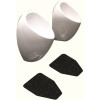 WIZKID PRODUCTS Black Antimicrobial Urinal Screen Mat WIZKID PRODUCTS Black Antimicrobial Urinal Screen Mat