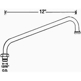 T&S 12 in. Swing Nozzle