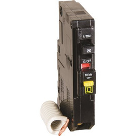 Square D QO Qwik-Gard 20 Amp Single-Pole GFCI Circuit Breaker Square D QO Qwik-Gard 20 Amp Single-Pole GFCI Circuit Breaker
