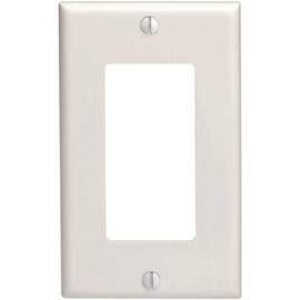 Leviton 1-Gang White Decorator/Rocker Wall Plate (10-Pack)