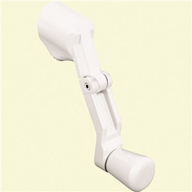 Prime-Line Universal Diecast White Folding Crank Handle for Casement Windows