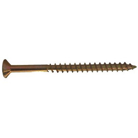 Grip-Rite #8 2-1/2 in. Phillips Bugle-Head Coarse Thread Gold Screws (1 lb./Pack)