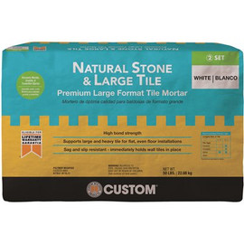 Custom Building Products Natural Stone and Large Tile 50 lb. White Premium Mortar