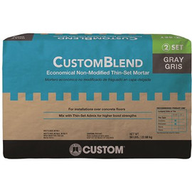 Custom Building Products CustomBlend 50 lb. Gray Standard Thinset Mortar