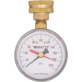 Watts 3/4 in. Plastic Water Pressure Test Gauge