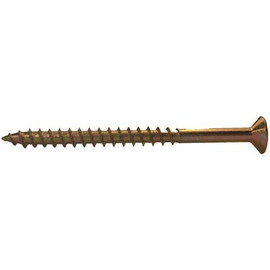 Grip-Rite #10 x 3-1/2 in. Phillips Bugle-Head Coarse Thread Gold Screws (5 lbs./Pack)