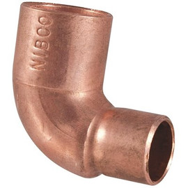 Everbilt 3/4 in. x 1/2 in. Copper Pressure 90-Degree Cup x Cup Reducing Elbow Fitting