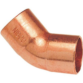 Everbilt 1-1/4 in. Copper Pressure 45-Degree Cup x Cup Elbow Fitting