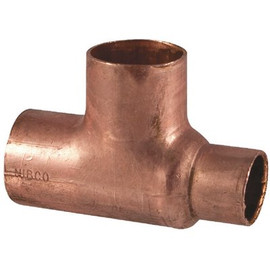 NIBCO 1 in. x 3/4 in. x 1 in. Copper Pressure All x Cup Tee Fitting