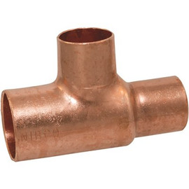 NIBCO 1 in. x 3/4 in. x 3/4 in. Copper Pressure All Cup Tee Fitting