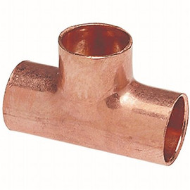 Everbilt 1 in. x 1 in. x 1/2 in. Copper Pressure All Cup Reducing Tee Fitting