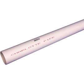 Charlotte Pipe 1/2 in. x 10 ft. PVC Schedule 40 Plain End DWV Pipe