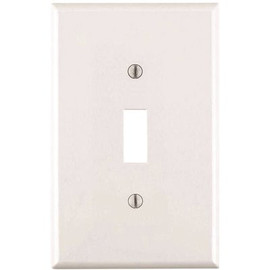 Leviton 1-Gang White Midway Toggle Nylon Wall Plate (10-Pack)