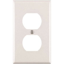 Leviton 1-Gang White Duplex Outlet Wall Plate (10-Pack)