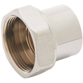 T&S 1 in. Polished Chrome Plated Brass Swivel to Rigid Adapter