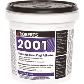 ROBERTS 2001 1 Gal. Felt-Backed Sheet Vinyl Flooring Adhesive