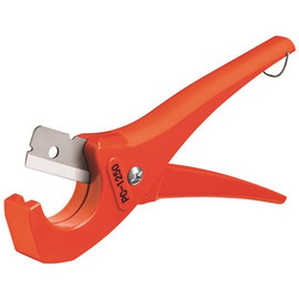 RIDGID PC-1250 Single Stroke 1/8 in.-1-5/8 in. Plastic Pipe and Tubing Compact Cutter, Tubing Tool with Reversible Blade