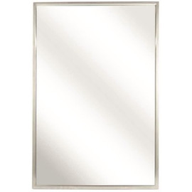 Bradley 24 in. x 36 in. Bx-Fixed Tilt Mirror in Stainless Steel