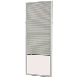 ODL White Cordless Add On Enclosed Aluminum Blinds with 1/2 in. Slats, for 27 in. Wide x 66 in. Length Door Windows