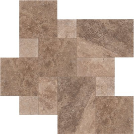 MSI Mediterranean Walnut Brown Pattern Tumbled Travertine Paver Kits (120 Pieces/160 sq. ft./Pallet)