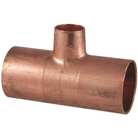 Everbilt 1-1/4 in. x 1-1/4 in. x 3/4 in. Copper Pressure All Cup Reducing Tee Fitting