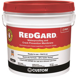 Custom Building Products RedGard 3-1/2 Gal. Waterproofing and Crack Prevention Membrane