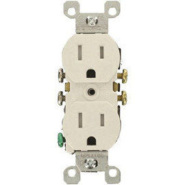 Leviton 15 Amp Tamper-Resistant Duplex Outlet, White (10-Pack)