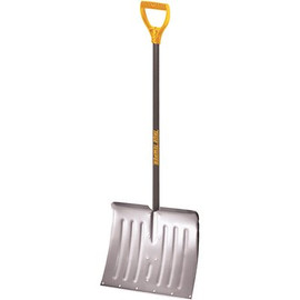 True Temper 38.3 in. Steel Handle Aluminum Blade Snow Shovel