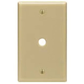 Leviton Beige 1-Gang Phone Jack Wall Plate (1-Pack)