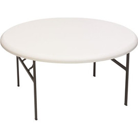 Iceberg 61 in. Powder Coated Plastic Folding High Top Table