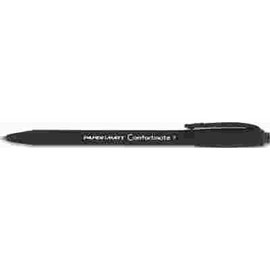 Paper Mate PAPER MATE COMFORTMATE BALLPOINT RETRACTABLE PEN, BLACK INK, FINE, DOZEN