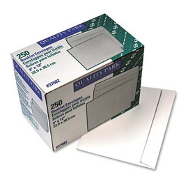 QUALITY PARK PRODUCTS OPEN SIDE BOOKLET ENVELOPE, CONTEMPORARY, 12 X 9, WHITE, 250/BOX