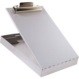 Saunders 8-1/2 in. W x 12 in. H Redi-Mate Aluminum Storage Clipboard, 1 in. Capacity, Holds, Silver